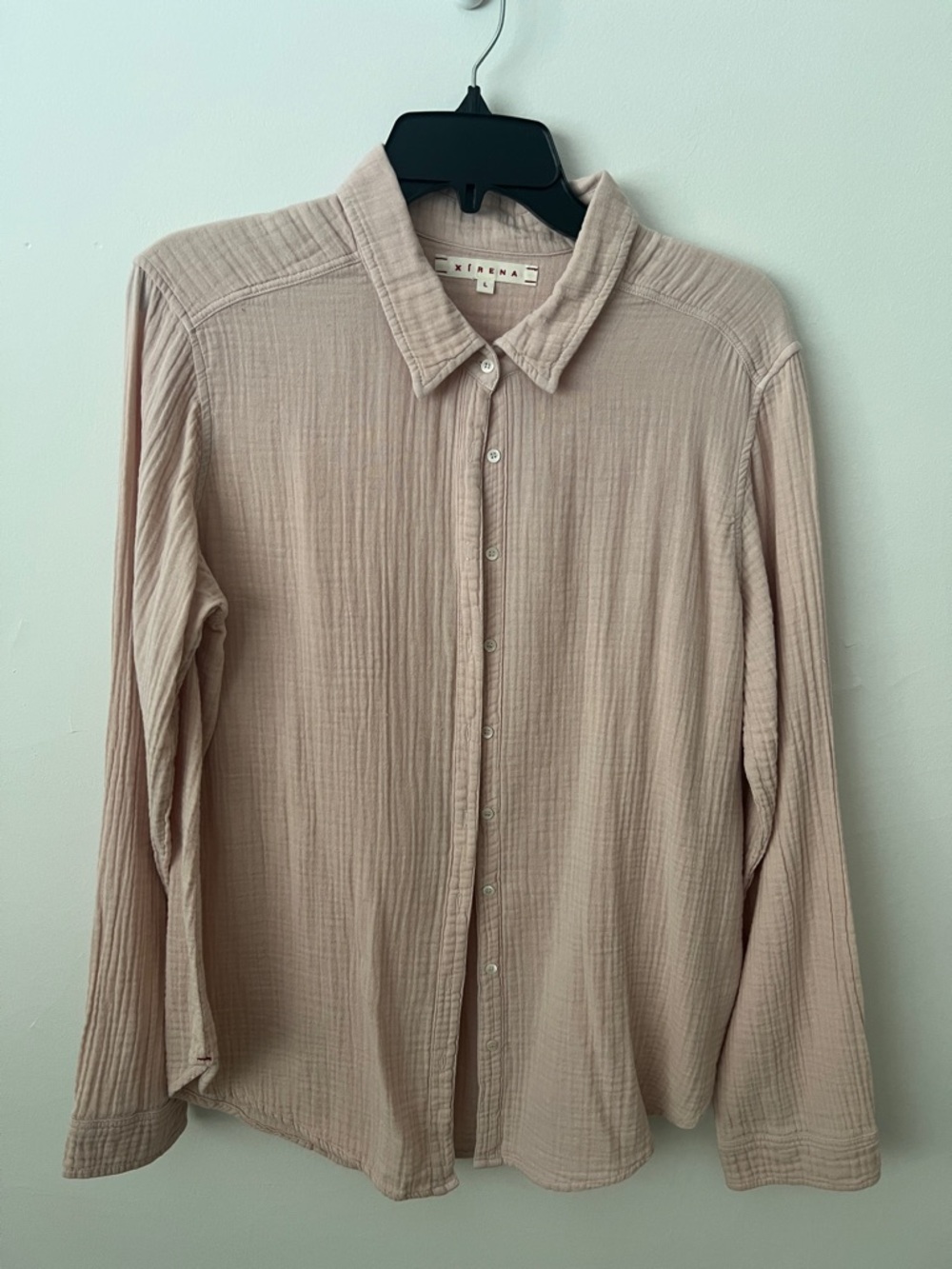 XiRENA Dusty Blush Button-Down Shirt
